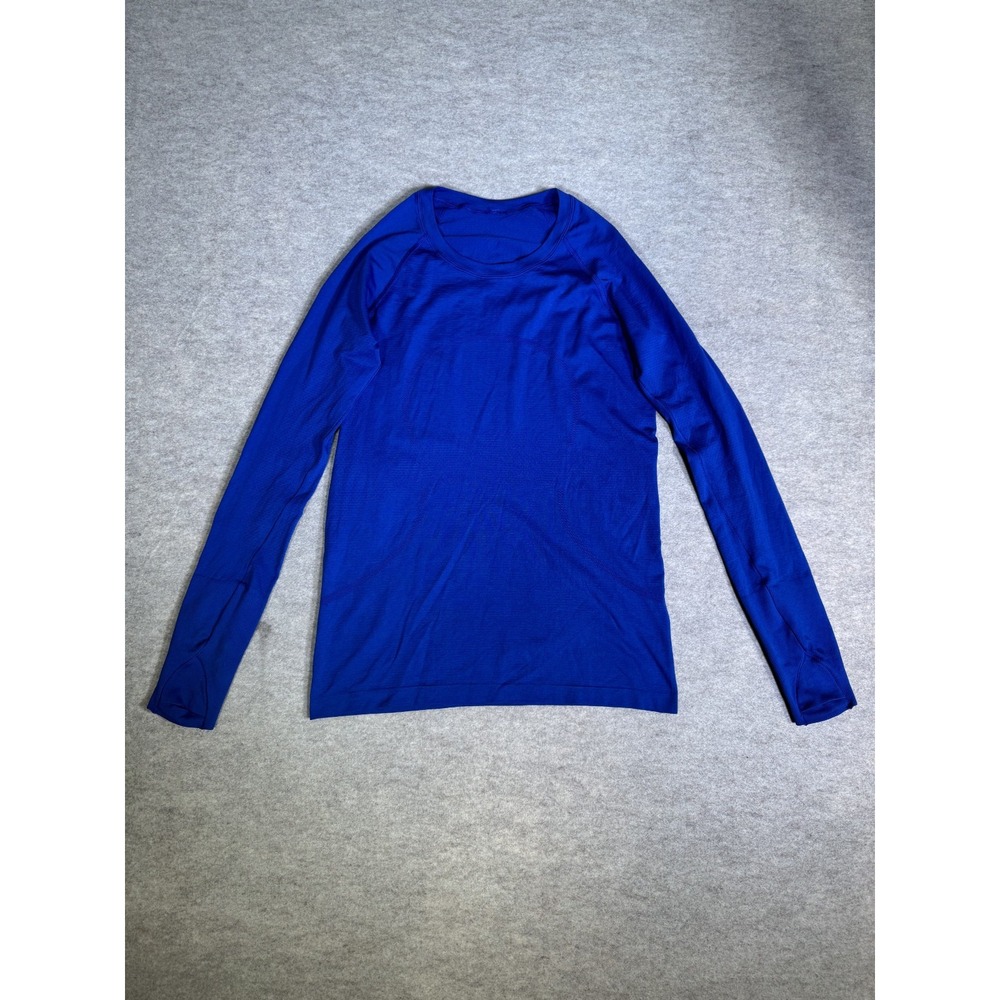 Lululemon Swiftly Tech Long Sleeve Crew Shirt‎ Womens Blue Movement Is Medicine